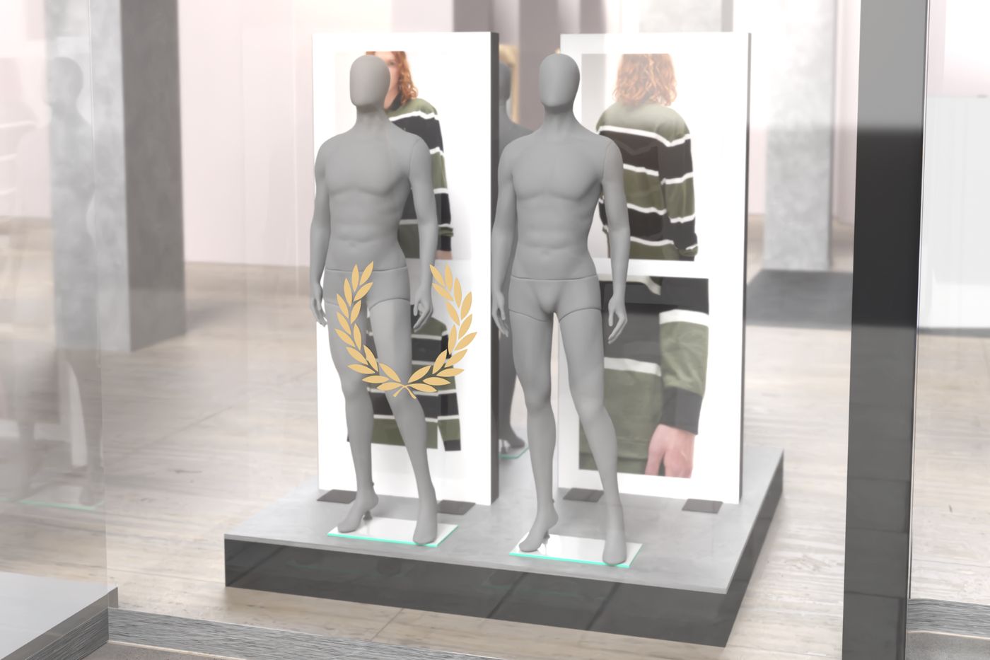 Fred Perry Window — 3D-Planung